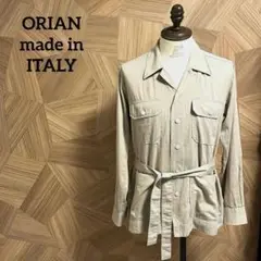 最終値下げ【極美品ORIAN オリアンLARMY デニム　サファリジャケット　M ORIAN（オリアン）の「◎ORIAN / LARMY リネンコットン