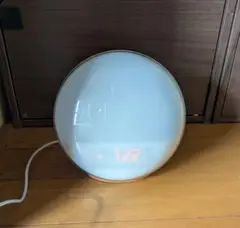 光目覚まし時計　ライト　時計　木目　MY-09