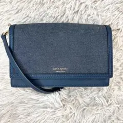【極美品】ケイトスペード ショルダーバッグ デニム インディゴ