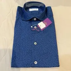 【未使用】鎌倉シャツ 花柄 長袖 シャツ サイズ14 1/2 Sサイズ