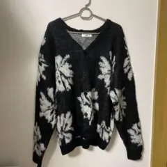 WEGO オーバーサイズ 花柄カーディガン