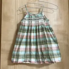 babyGap チェック柄 キャミソールワンピース（18-24ヶ月）