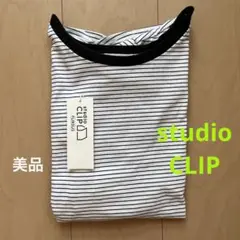 ☘️美品　studio CLIP ／USAコットンパフスリーブ T／ M