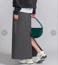 極美品★ beauty&youth ポリエステルブレンドタイトスカート