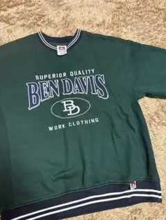 BEN DAVIS ダークグリーンスウェット