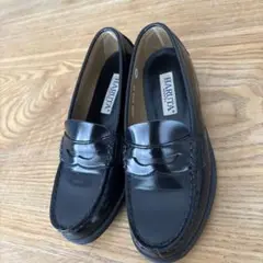 1回着 HARUTA ハルタ コインローファー ブラック サイズ23cm