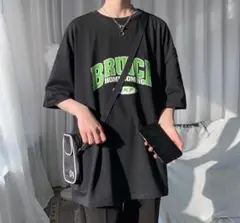 プリント 半袖 Tシャツ カットソー ユニセックス M ブラック 新品未使用