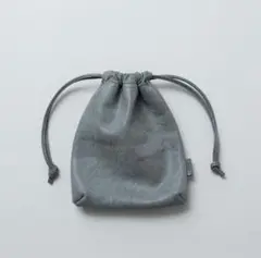 PLANT ドローストリングポーチ M smoke black