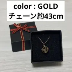 ネックレス ゴールド 多面体 新品未使用