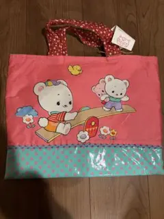 ハンドメイド作家さん　レッスンバッグ　レトロ