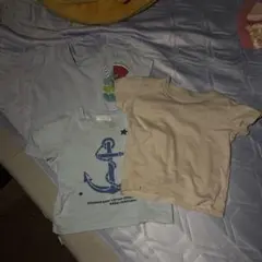 ベビー用Tシャツ3点セット（水色・ベージュ）