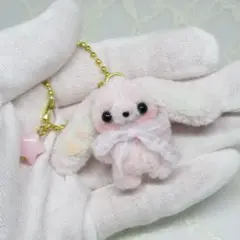 ☆no.339☆モールアート　キーホルダー　うさぎ　モールドール