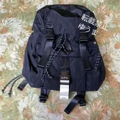 人気A.P.C. アーペーセー Treck リュックバッグ/男女兼用/BLACK