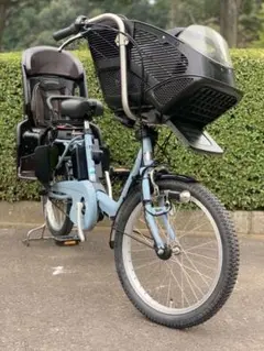 ❻ 4437子供乗せ電動自転車パナソニック3人乗り新品20インチ良好バッテリー