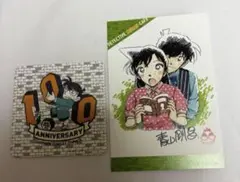 新品未使用　コナンカフェ　100巻記念　ポストカード　コースター　セット