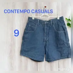 CONTEMPO CASUALS デニムショートパンツ 9号 輸入古着/海外古着