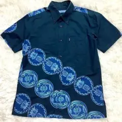 マジュン かりゆしウェア スクガラス クールビズ メンズ 半袖 沖縄 観光