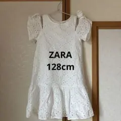 ZARA ワンピース　刺繍　エンブロイダリー　オフショルダー