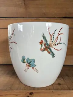 Noritake 柿図　手焙火鉢　日本陶器会社　月桂樹日陶印 オールドノリタケ Noritake 柿図 手焙火鉢 日本陶器会社 月桂樹日陶印 オールド