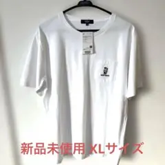 #サーフベア刺繍ホワイトTシャツ XL