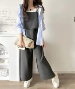 classicalelfサロペット チャコール M オールシーズン