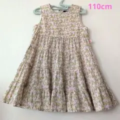 オシュコシュビゴッシュ 110cm ノースリーブティアードワンピース