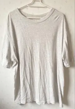 GU XL ライトグレー オーバーサイズ Tシャツ