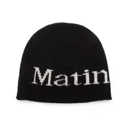 matin kim ニット帽 ビーニー ブラック 黒