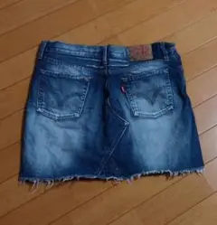 Levi's　デニム タイトスカート フリンジ裾