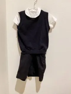男の子お受験セット(ベスト、半袖シャツ、パンツ)