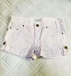 レディース　ショートパンツ　M ライトパープル　紫