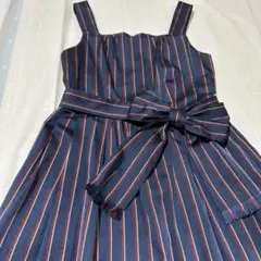 Jane Marple レジメンタルストライプ ワンピース JSK