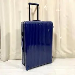 美品 大容量 RIMOWA サルサ 82L 2輪 キャリーケース 青 艶あり