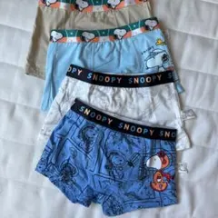 キッズパンツ新品B下着子供スヌーピーパンツショーツ4枚セット 男の子