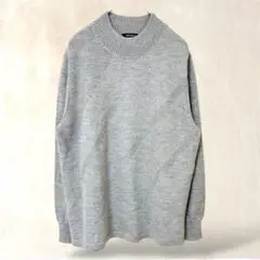 【パトリジィオ】長袖セーター　リブハイネック　ラメ入り　キレイめコーデ　M相当