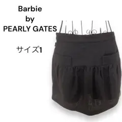 【新品】 Barbie by PEARLY GATES ブラックフレアスカート