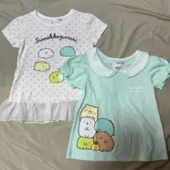 すみっコぐらし 裾シフォン 襟付き 半袖Tシャツ 110cm 新品 未使用
