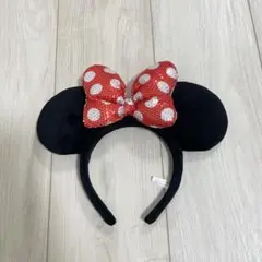 ミニー　カチューシャ スパンコール　ディズニー