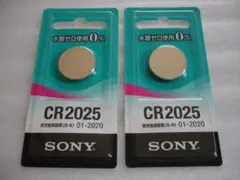SONY CR2025 リチウムコイン電池 3V/CR2025-ECO (2個)