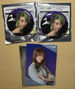 ゲゲゲの鬼太郎 ゲゲステ　ランダム缶バッジ　フォトカード　美弥るりか