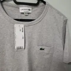 【LACOSTE】新品未使用 グレー Tシャツ XSサイズ