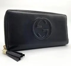 GUCCI インターロッキングG ラウンドファスナー 長財布