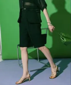 完売品 maison special ピンクストライプレースショートパンツ グレ MAISON SPECIAL（メゾンスペシャル）の「Pinstripe Lace Shorts