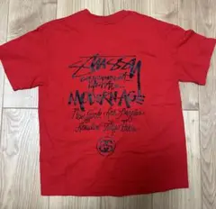 Stussy 赤 Tシャツ バックプリント
