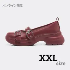 【即完売】新品 GU rokh 25.5 XXL メリージェーンシューズ 赤