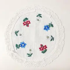 新品スイスお土産 刺繍 ドイリー敷物 レース
