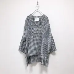 Veritecoeur★ヴェリテクール★ギンガムチェック★リネン★プルオーバー
