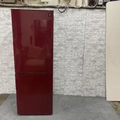 124 冷蔵庫 小型 一人暮らし 2ドア 右開き 赤 レッド 大型 2