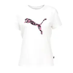 プーマPUMAレディースグラフィック 半袖Tシャツ 684178 02M 白
