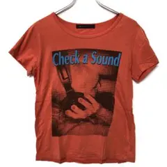 SHIPS JET BLUE古着 ヘッドフォンメン フォトグラフィック Tシャツ